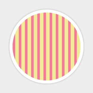 Abhilash | Pink and Yellow Stripes Pattern Magnet